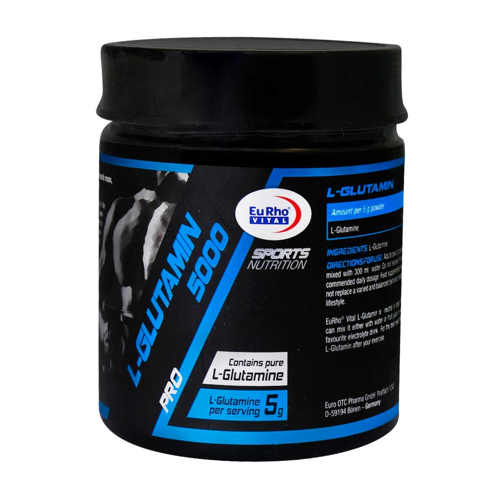پودر ال‌ گلوتامین 5000 یوروویتال 300 گرم